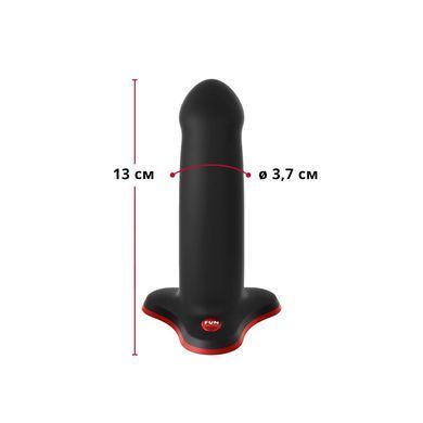 Фалоімітатор Fun Factory AMOR Black, довжина 14,6 см, діаметр 3,7 см, вигнутий