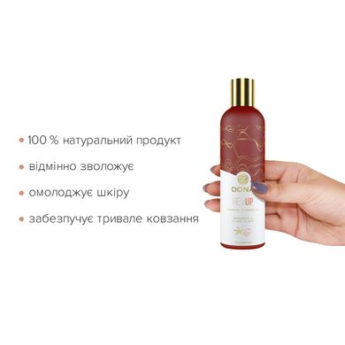 Натуральна масажна олія DONA Rev Up – Mandarin & Ylang YIang (120 мл) з ефірними оліями, мандарин та іланг-іланг