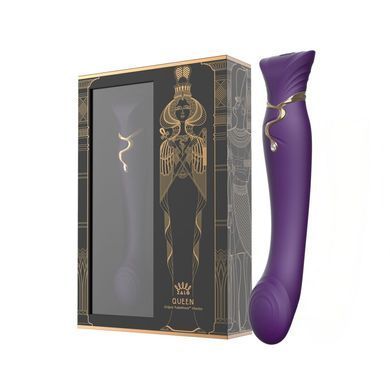 Смартвібратор Zalo &mdash; Queen Twilight Purple, пульсівна перлина, кристал Swarovski