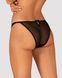 Напівпрозорі трусики з підвіскою Obsessive Ivannes panties black S/M, чорні