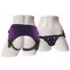 Труси для страпону Sportsheets - Lush Strap On Purple, широкий бархатистий пояс, дуже комфортні