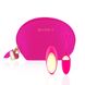 Виброяйцо Rianne S: Pulsy Playball Deep Pink с вибрирующим пультом ДУ, косметичка-чехол, 10 режимов работы