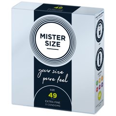 Презервативы Mister Size - pure feel - 49 (3 condoms), толщина 0,05 мм