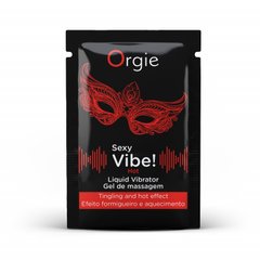 ПРОНИК Жидкий вибратор SEXY VIBE, 2 мл вибрация + согревающий эффект Orgie (Бразилия-Португалия)