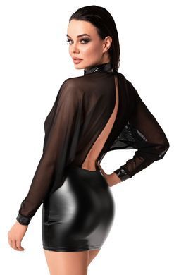 Сукня Noir Handmade F348 Powerwetlook and tulle dress - M