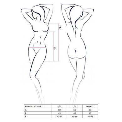 Комплект Passion AMBERLY SET black L/XL