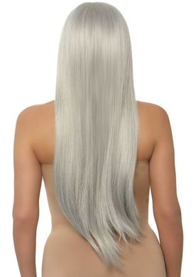 Leg Avenue Long straight center part wig Grey