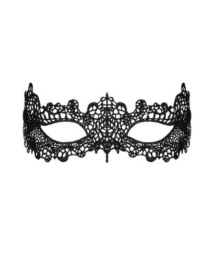 Кружевная маска Obsessive A701 mask, единый размер, черная