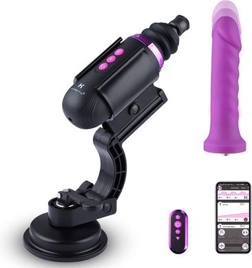 Мини секс-машина Hismith Mini Capsule Sex-Machine with Strong Suction APP, очень мощная, перезаряжаемая, пульт ДУ