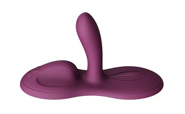 ВІБРАТОР ДЛЯ КЛІТОРА І ТОЧКИ G З ПІДІГРІВОМ Zalo &ndash; Flora Velvet Purple
