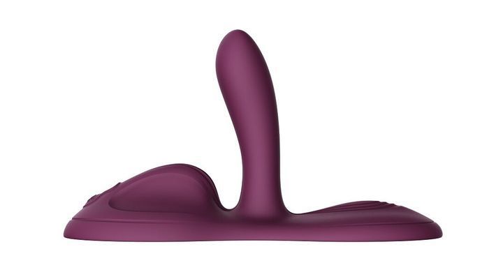 ВІБРАТОР ДЛЯ КЛІТОРА І ТОЧКИ G З ПІДІГРІВОМ Zalo &ndash; Flora Velvet Purple