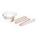 Нашийник з повідцем Liebe Seele White & Pink Fairy Goat Leather Collar