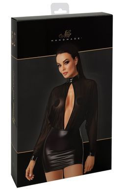 Сукня Noir Handmade F348 Powerwetlook and tulle dress - XL