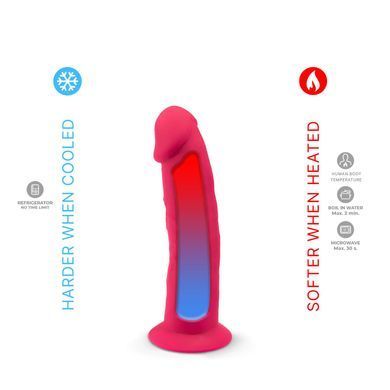 Фалоімітатор SilexD Robby Pink (MODEL 2 size 6in), двошаровий, силікон + Silexpan, діаметр 3,5см