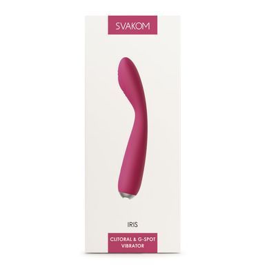 Вібратор для клітора та точки G Svakom Iris Plum Red