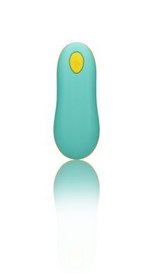 Віброяйце для точки G з пультом керування Romp Cello Light Teal, водонепроникне