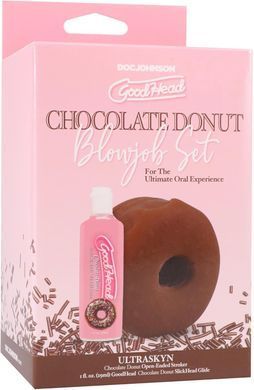Набір для мінету Doc Johnson GoodHead Chocolate Donut Blowjob Set