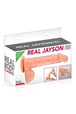 Фаллоимитатор Real Body — Real Jayson Flesh, TPE, диаметр 4 см