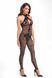 Бодістокінг Noir Handmade F315 Ego flocked mesh halter catsuit - M