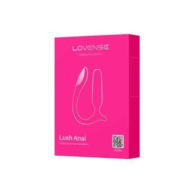Анальна смарт-вібропробка Lovense Lush Anal, дуже потужна, LED-підсвічування
