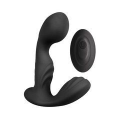 Вібромасажер простати S Pleasures Premium FUZZY, чорний, з рельєфом, 10 режимів вібрації