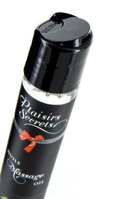 Масажна олія Plaisirs Secrets Strawberry (59 мл) з афродизіаками, їстівна, подарункова упаковка, полуниця