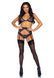 Мереживний комплект зі стразами Leg Avenue Bright Lights Rhinestone M (трусики, бра, пояс для панчіх