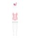 Еротичний костюм зайчика Obsessive Bunny suit 4 pcs costume pink L/XL, рожевий, топ з підв’язками