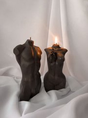 Свеча в форме мужского тела шоколадного цвета с феромонами