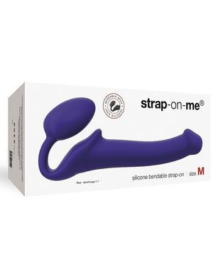 Безремневий страпон Strap-On-Me Violet M, повністю регульований, діаметр 3,3см