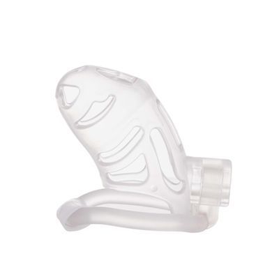 Клітка для пеніса LOCKINK SEVANDA Plastic Penis Chastity Cage, прозора, 3 кільця різних розмірів