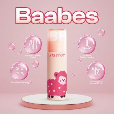 Вакуумний стимулятор KISSTOY Baabes, мініатюрний, 3 рівні інтенсивності вакууму