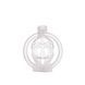 Клітка для пеніса LOCKINK SEVANDA Plastic Penis Chastity Cage, прозора, 3 кільця різних розмірів