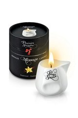 Масажна свічка Plaisirs Secrets Vanilla (80 мл) подарункова упаковка, керамічний посуд, ваніль