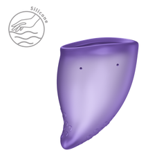 Менструальна чаша Fun Factory FUN CUP SIZE A Black Currant, багаторазова, діаметр 4 см, об&rsquo;єм 20 мл