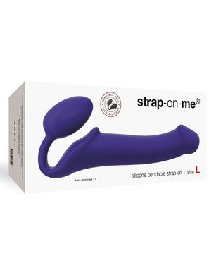 Безремневий страпон Strap-On-Me Violet L, повністю регульований, діаметр 3,7см