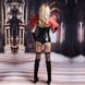 Еротичний костюм темного ангела Запальна Аманда S/M, боді під латекс, панчохи, рукавички, обруч