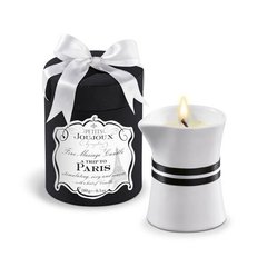 Масажна свічка Petits Joujoux - Paris - Vanilla and Sandalwood (190 г) розкішна упаковка, Париж - ваніль і сандал