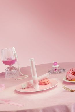 Ліпстик-вібратор KISSTOY Pop Cherry, 7 режимів, 2 мотори, гнучкий, підігрівання