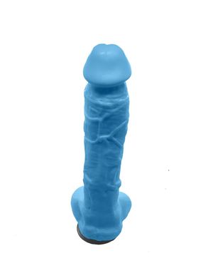 Крафтове мило-член із присоскою Чистый Кайф Blue size XL, натуральне