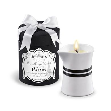 Массажная свечa Petits Joujoux - Paris - Vanilla and Sandalwood (190 г) роскошная упаковка, Париж - ваниль и сандал