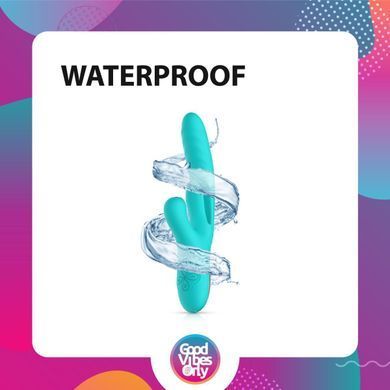 Вібратор-кролик із вагінальним відростком Good Vibes Only &ndash; Lisa Thrusting Rabbit Vibrator with G-Spot Stimulator