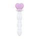 Скляний анальний ланцюжок Gildo Glass Butt Plug Heart Shape No. 35