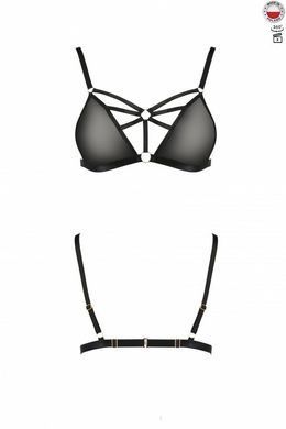 Бюстгальтер-стрепи MEGGY BRA black S/M - Passion Exclusive
