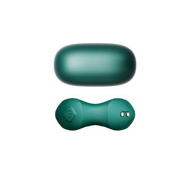 Ерекційне смарт-віброкільце Zalo Apis Turquoise Green, до 4 годин роботи, зарядний кейс