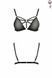 Бюстгальтер-стрепи MEGGY BRA black S/M - Passion Exclusive