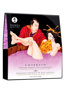 Гель для ванны Shunga LOVEBATH – Sensual Lotus 650гр, делает воду ароматным желе со SPA эффектом