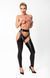 Легінси з відкритими стегнами Noir Handmade F323 Rebel wetlook chaps - L