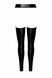 Легінси з відкритими стегнами Noir Handmade F323 Rebel wetlook chaps - L