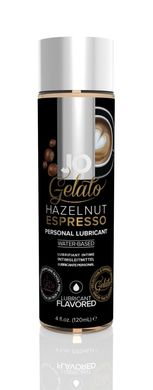 Смазка на водной основе System JO GELATO Hazelnut Espresso (120 мл) без сахара, парабенов и гликоля, "Ореховый эспрессо"